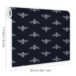 Joules Navy Bee Smooth Wallpaper 13 Joules Navy Bee Smooth Wallpaper -Trade Point Sale joules navy bee smooth wallpaper5011583526189 02t bq
