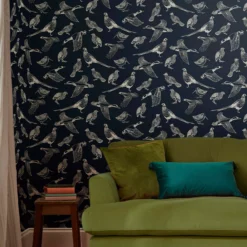 Joules Navy Country Birds Smooth Wallpaper -Trade Point Sale joules navy country birds smooth wallpaper5011583526455 20i bq