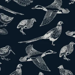 Joules Navy Country Birds Smooth Wallpaper -Trade Point Sale joules navy country birds smooth wallpaper5011583526455 37c bq