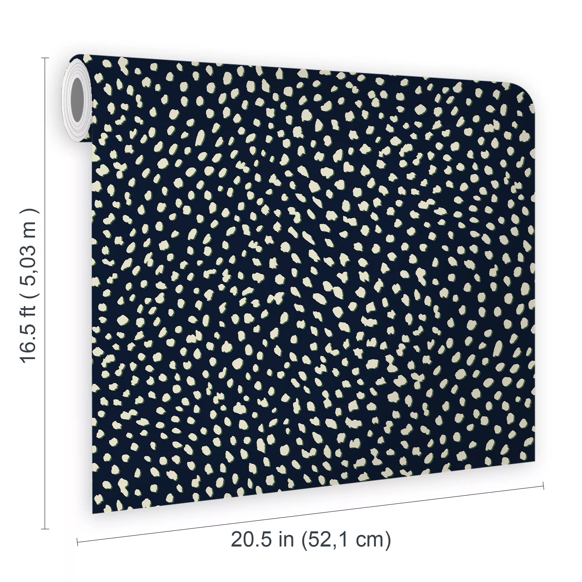 Joules Navy Ditsy Dot Smooth Wallpaper 8 Joules Navy Ditsy Dot Smooth Wallpaper - Image 6