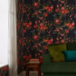 Joules Navy Floral Forest Smooth Wallpaper -Trade Point Sale joules navy floral forest smooth wallpaper5011583526516 20i bq