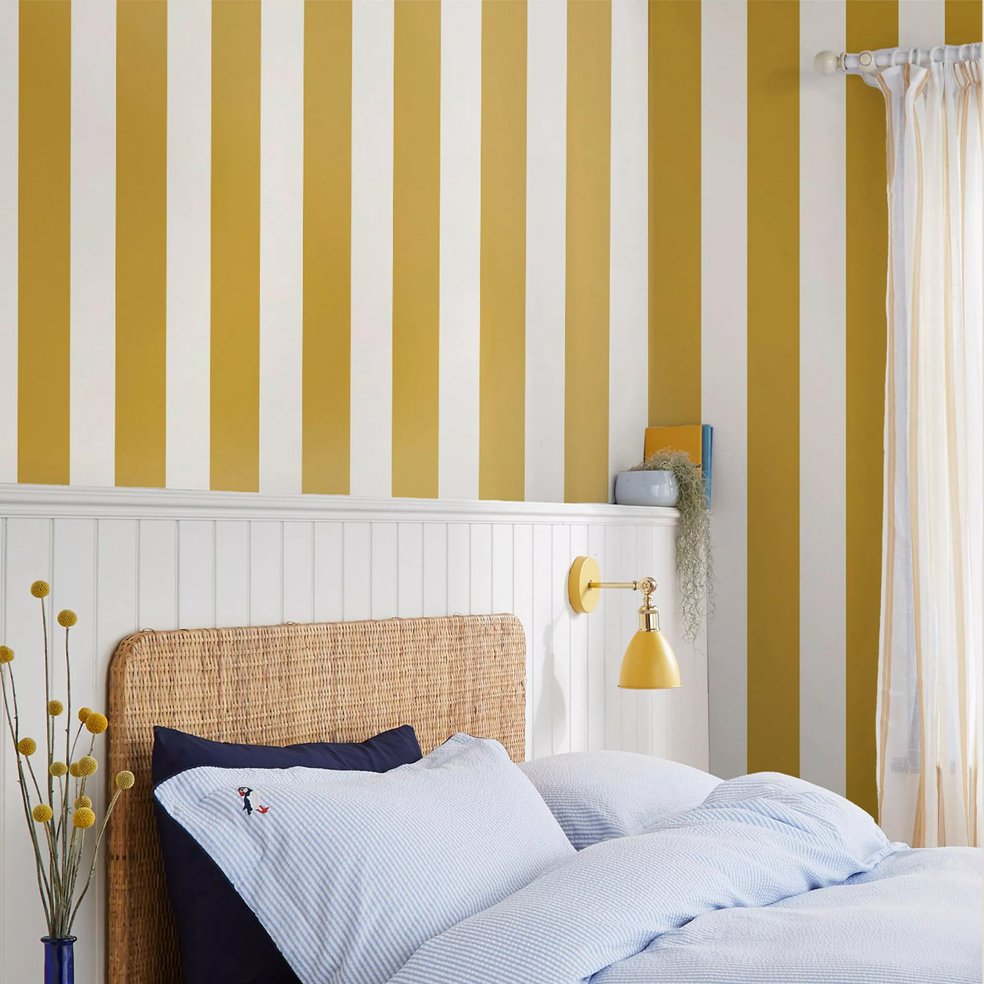 Joules Yellow Harbaugh Stripe Smooth Wallpaper 6 Joules Yellow Harbaugh Stripe Smooth Wallpaper - Image 4