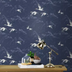 Laura Ashley Animalia Midnight Animal Smooth Wallpaper -Trade Point Sale laura ashley animalia midnight animal smooth wallpaper5011583486384 21i bq