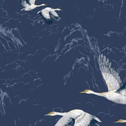 Laura Ashley Animalia Midnight Animal Smooth Wallpaper -Trade Point Sale laura ashley animalia midnight animal smooth wallpaper5011583486384 37c bq