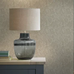 Laura Ashley Barley Neutral Leaf Smooth Wallpaper -Trade Point Sale laura ashley barley neutral leaf smooth wallpaper5011583466645 21i bq