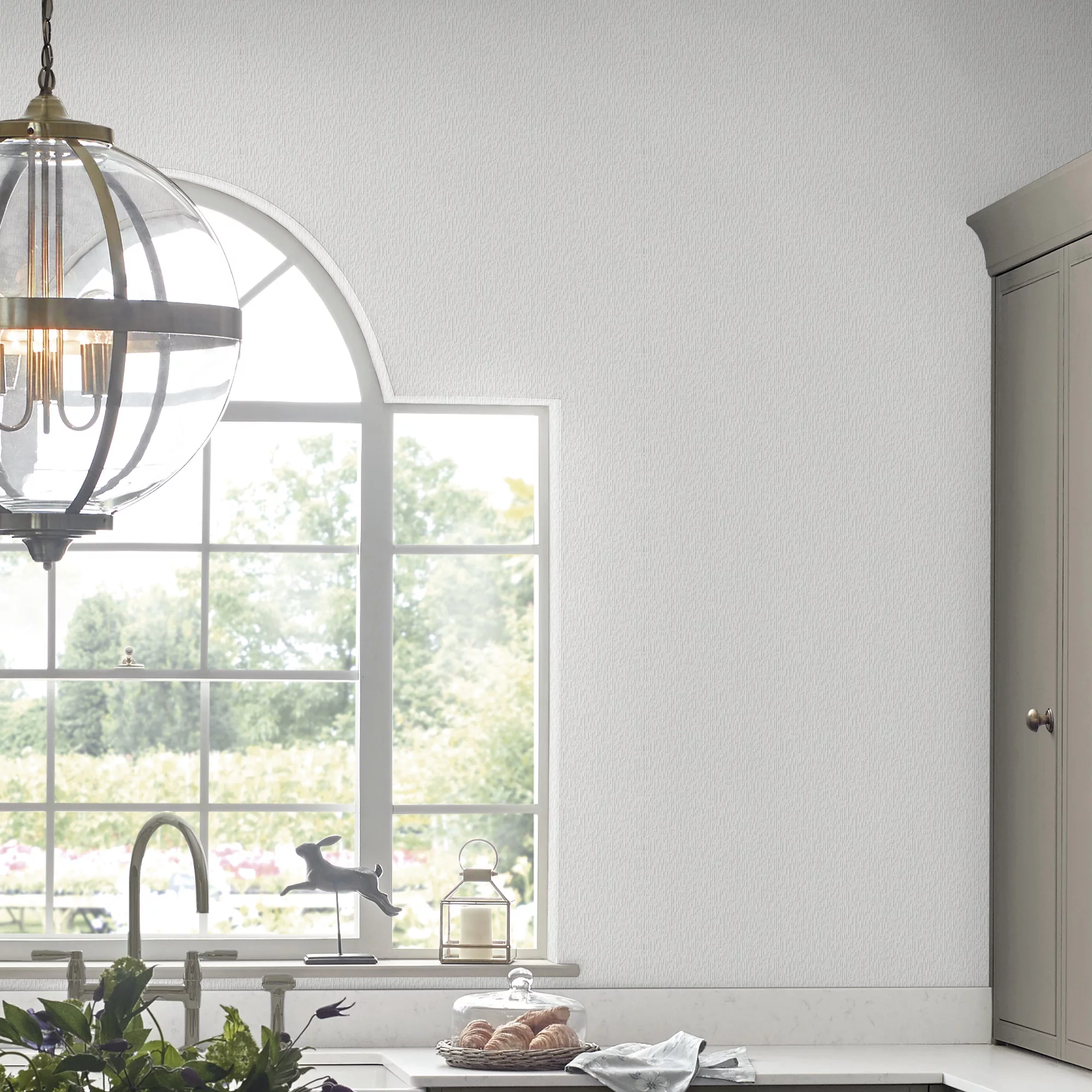 Laura Ashley Blyth White Stripe Smooth Wallpaper 6 Laura Ashley Blyth White Stripe Smooth Wallpaper - Image 4