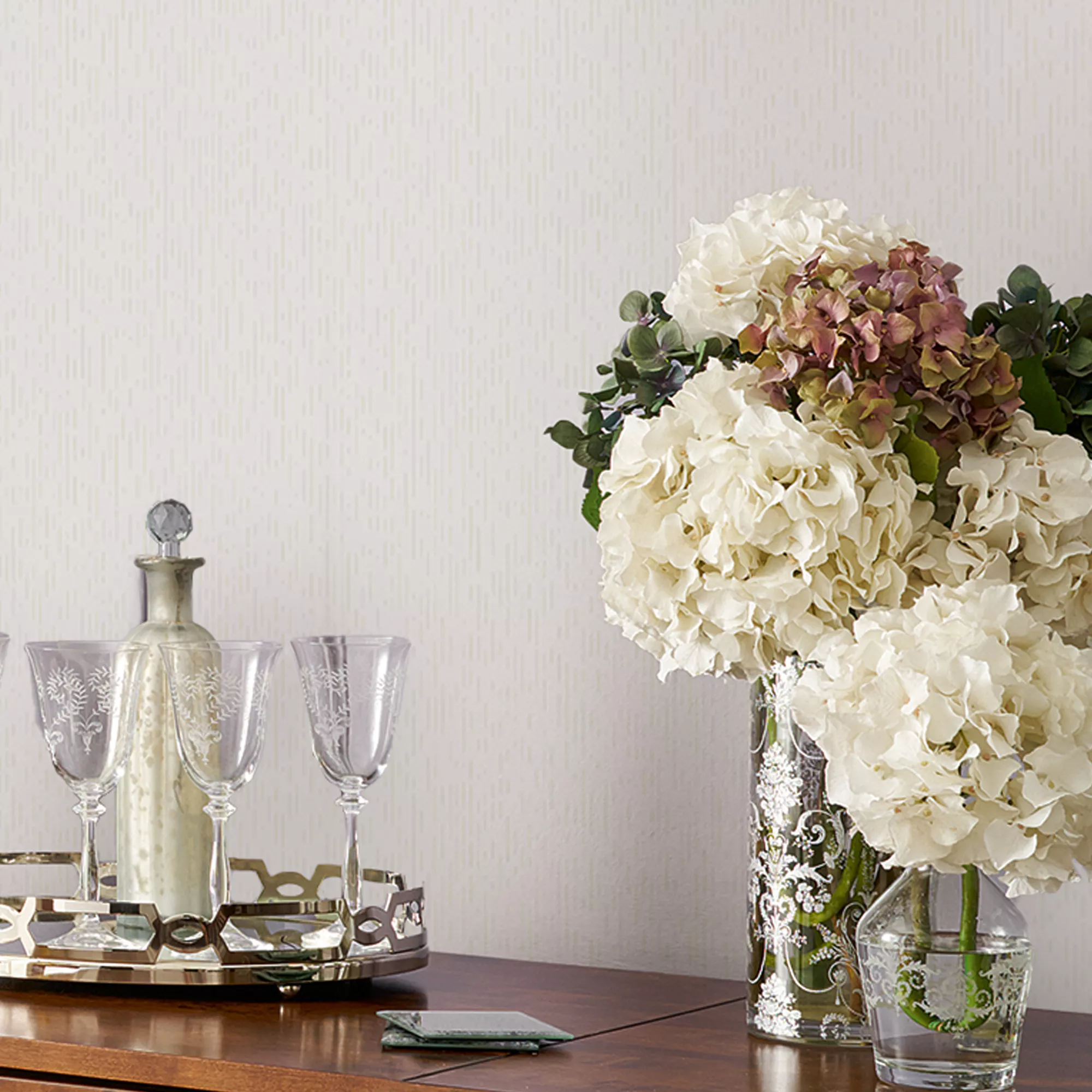 Laura Ashley Blyth White Stripe Smooth Wallpaper 7 Laura Ashley Blyth White Stripe Smooth Wallpaper - Image 5