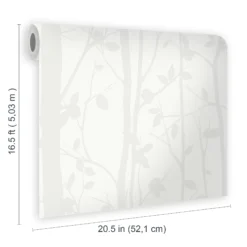 Laura Ashley Cottonwood Pearlescent White Trail Smooth Wallpaper -Trade Point Sale laura ashley cottonwood pearlescent white trail smooth wallpaper5011583466676 02t bq