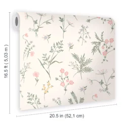 Laura Ashley Country Charm Pink Leaves Smooth Wallpaper -Trade Point Sale laura ashley country charm pink leaves smooth wallpaper5011583524208 02t bq