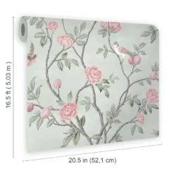Laura Ashley Eglantine Eau De Nil Trail Smooth Wallpaper -Trade Point Sale laura ashley eglantine eau de nil trail smooth wallpaper5011583467574 02t bq