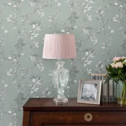Laura Ashley Elderwood Duck Egg Floral Smooth Wallpaper -Trade Point Sale laura ashley elderwood duck egg floral smooth wallpaper5011583466799 21i bq