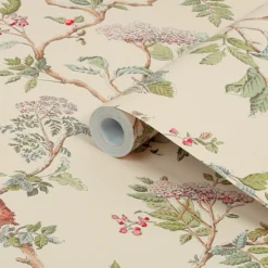 Laura Ashley Elderwood Neutral Floral Smooth Wallpaper -Trade Point Sale laura ashley elderwood neutral floral smooth wallpaper5011583466829 36c bq