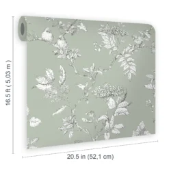 Laura Ashley Elderwood Sage Floral Smooth Wallpaper 13 Laura Ashley Elderwood Sage Floral Smooth Wallpaper -Trade Point Sale laura ashley elderwood sage floral smooth wallpaper5011583466881 02t bq