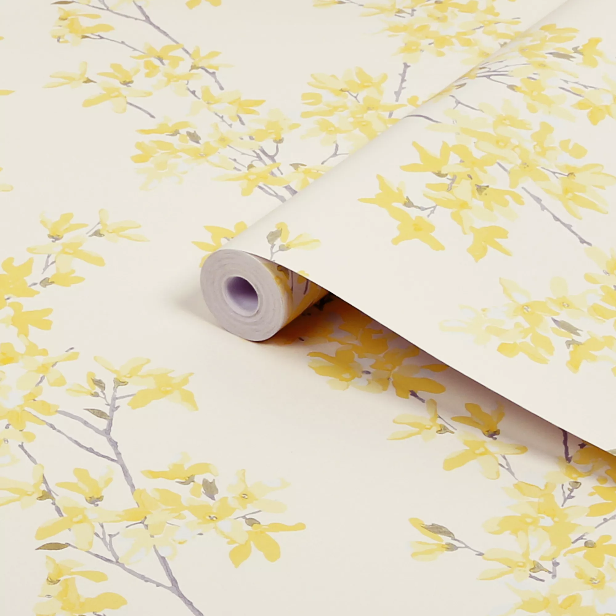 Laura Ashley Forstyhia Sunshine Floral Smooth Wallpaper 4 Laura Ashley Forstyhia Sunshine Floral Smooth Wallpaper - Image 2