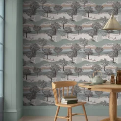 Laura Ashley Hartingdon Cream & Green Landscape Smooth Wallpaper -Trade Point Sale laura ashley hartingdon cream green landscape smooth wallpaper5011583546231 20i bq