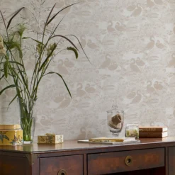 Laura Ashley Heritage Inspired Grey Animal Smooth Wallpaper -Trade Point Sale laura ashley heritage inspired grey animal smooth wallpaper5011583523935 20i bq