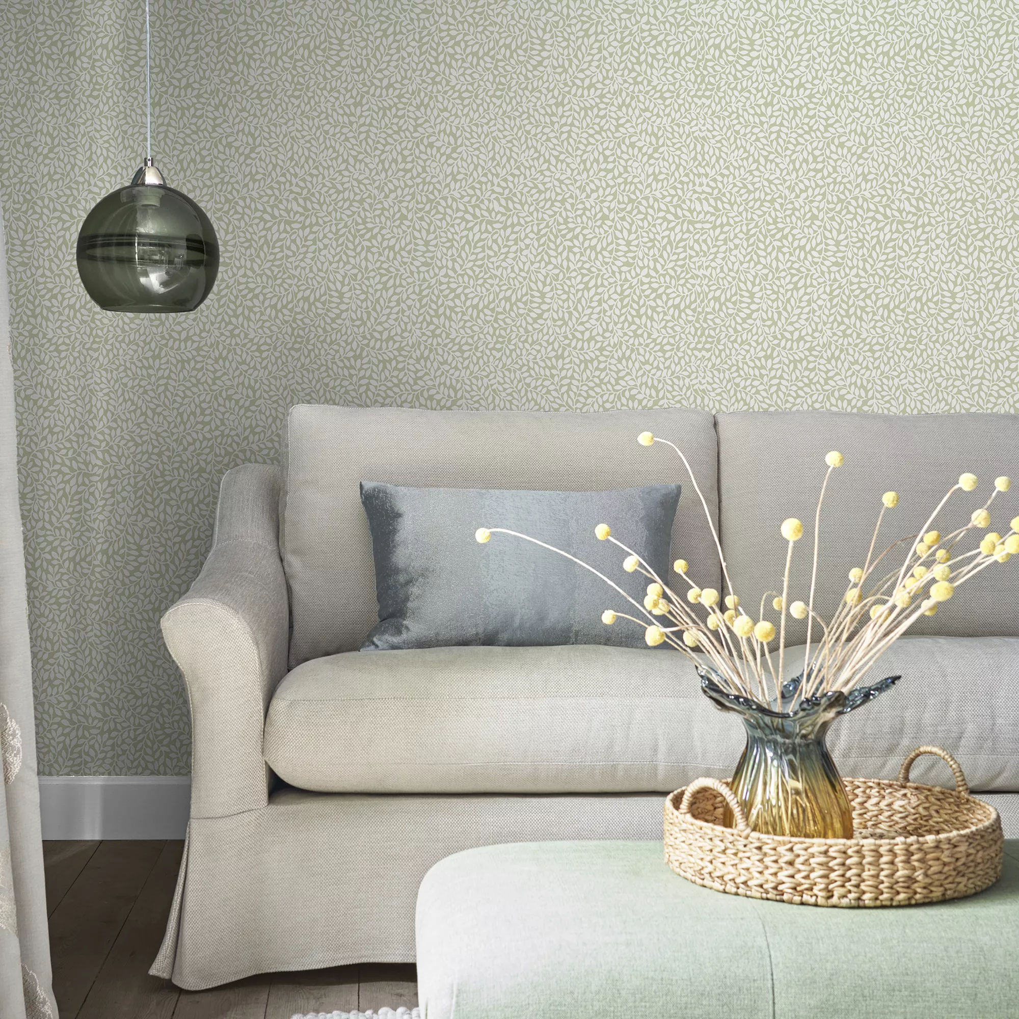 Laura Ashley Little Vines Hedgerow Leaf Smooth Wallpaper 7 Laura Ashley Little Vines Hedgerow Leaf Smooth Wallpaper - Image 5