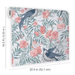 Laura Ashley Osterley Rosewood Floral Smooth Wallpaper 13 Laura Ashley Osterley Rosewood Floral Smooth Wallpaper -Trade Point Sale laura ashley osterley rosewood floral smooth wallpaper5011583486414 02t bq