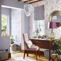 Laura Ashley Pale Iris Wild Meadow Smooth Wallpaper -Trade Point Sale laura ashley pale iris wild meadow smooth wallpaper5011583467307 20i bq