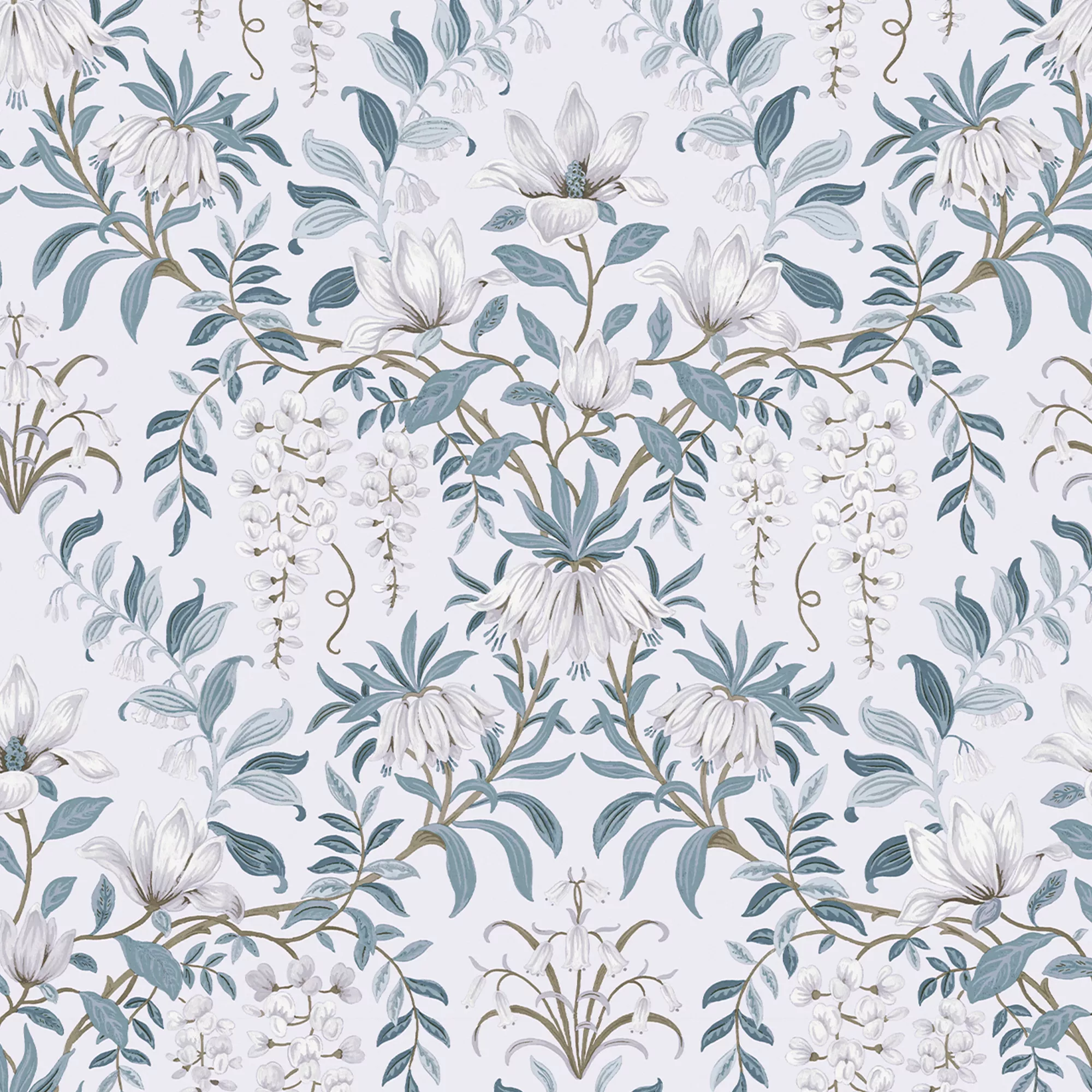 Laura Ashley Parterre Off White & Seaspray Damask Smooth Wallpaper 3 Laura Ashley Parterre Off White & Seaspray Damask Smooth Wallpaper