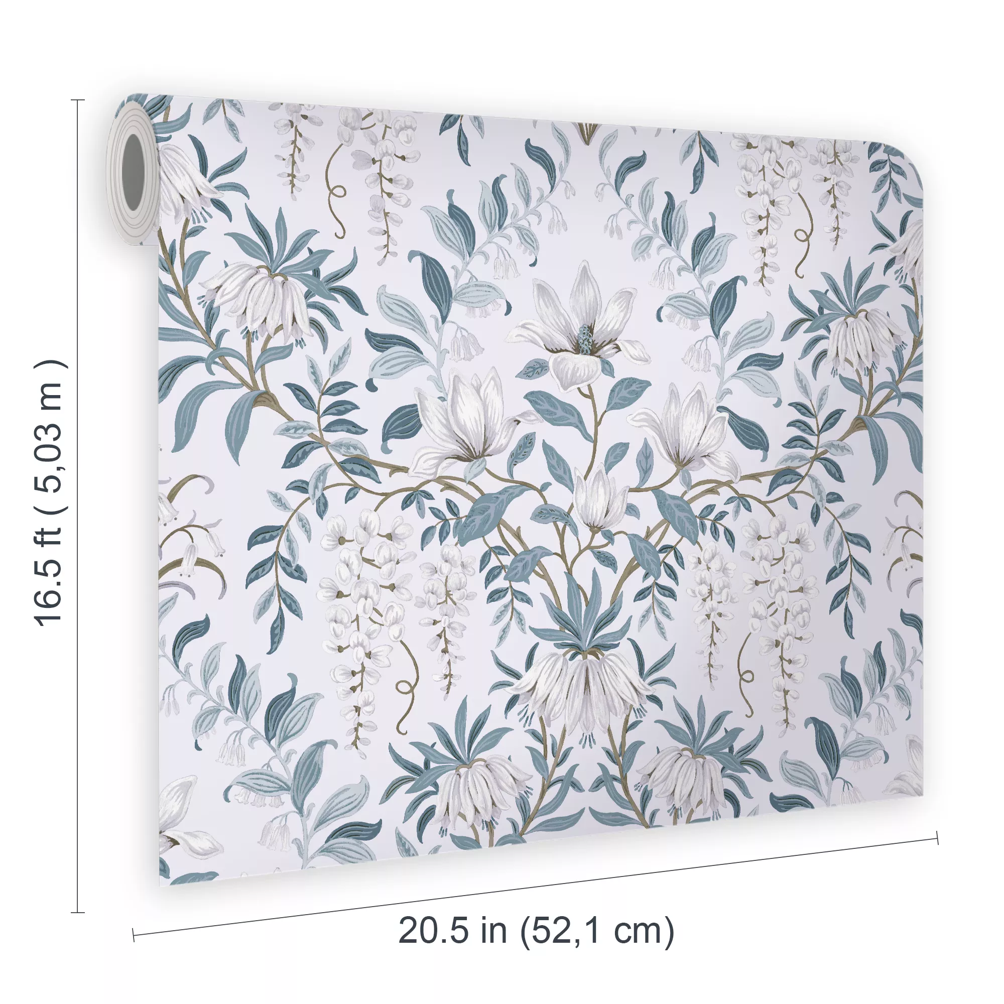 Laura Ashley Parterre Off White & Seaspray Damask Smooth Wallpaper 8 Laura Ashley Parterre Off White & Seaspray Damask Smooth Wallpaper - Image 6