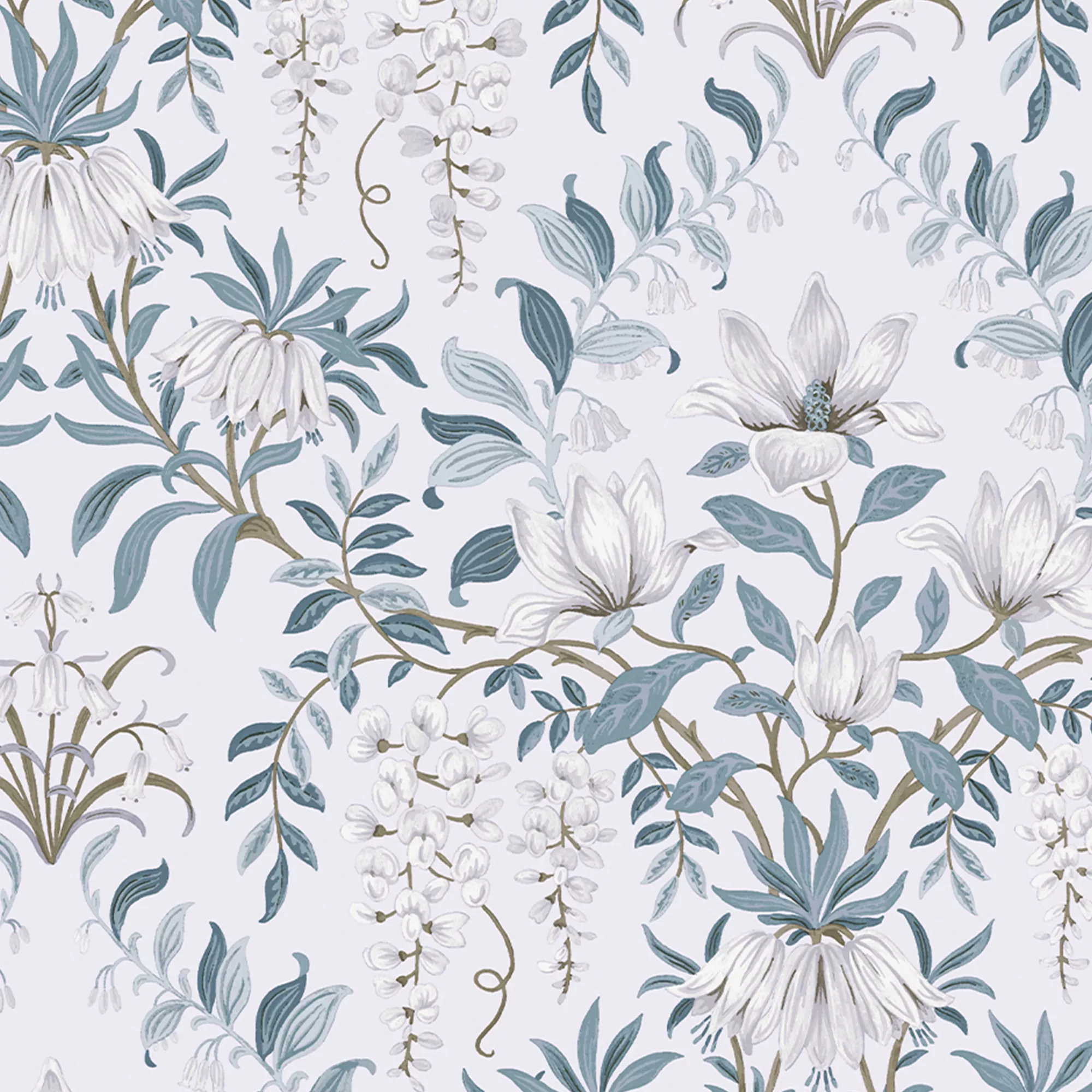 Laura Ashley Parterre Off White & Seaspray Damask Smooth Wallpaper 5 Laura Ashley Parterre Off White & Seaspray Damask Smooth Wallpaper - Image 3