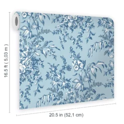 Laura Ashley Picardie Blue Sky Floral Smooth Wallpaper 12 Laura Ashley Picardie Blue Sky Floral Smooth Wallpaper -Trade Point Sale laura ashley picardie blue sky floral smooth wallpaper5011583492590 02t bq
