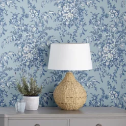 Laura Ashley Picardie Blue Sky Floral Smooth Wallpaper 10 Laura Ashley Picardie Blue Sky Floral Smooth Wallpaper -Trade Point Sale laura ashley picardie blue sky floral smooth wallpaper5011583492590 20i bq