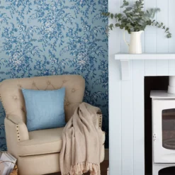 Laura Ashley Picardie Blue Sky Floral Smooth Wallpaper 11 Laura Ashley Picardie Blue Sky Floral Smooth Wallpaper -Trade Point Sale laura ashley picardie blue sky floral smooth wallpaper5011583492590 21i bq