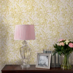 Laura Ashley Picardie Pale Gold Floral Smooth Wallpaper -Trade Point Sale laura ashley picardie pale gold floral smooth wallpaper5011583486568 21i bq