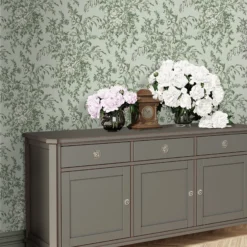 Laura Ashley Picardie Sage Floral Smooth Wallpaper -Trade Point Sale laura ashley picardie sage floral smooth wallpaper5011583486537 20i bq