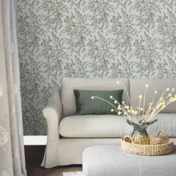 Laura Ashley Picardie Sage Floral Smooth Wallpaper -Trade Point Sale laura ashley picardie sage floral smooth wallpaper5011583486537 21i bq