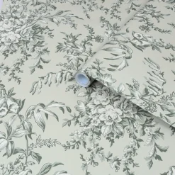 Laura Ashley Picardie Sage Floral Smooth Wallpaper -Trade Point Sale laura ashley picardie sage floral smooth wallpaper5011583486537 36c bq