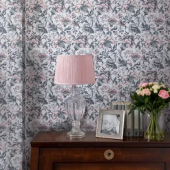 Laura Ashley Portia Pale Slate Floral Smooth Wallpaper -Trade Point Sale laura ashley portia pale slate floral smooth wallpaper5011583486834 20i bq