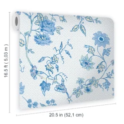 Laura Ashley Rambling Rector Blue Sky Floral Smooth Wallpaper -Trade Point Sale laura ashley rambling rector blue sky floral smooth wallpaper5011583492804 02t bq