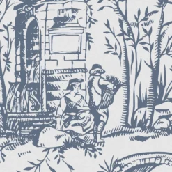 Laura Ashley Romantic Opulence Blue Classical Smooth Wallpaper -Trade Point Sale laura ashley romantic opulence blue classical smooth wallpaper5011583524628 37c bq