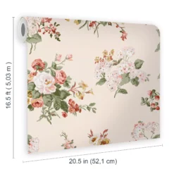Laura Ashley Rosemore Pale Sable Floral Smooth Wallpaper 13 Laura Ashley Rosemore Pale Sable Floral Smooth Wallpaper -Trade Point Sale laura ashley rosemore pale sable floral smooth wallpaper5011583486476 02t bq