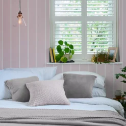 Laura Ashley Saltram Amethyst Stripe Smooth Wallpaper -Trade Point Sale laura ashley saltram amethyst stripe smooth wallpaper5011583524536 20i bq