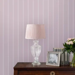 Laura Ashley Saltram Amethyst Stripe Smooth Wallpaper -Trade Point Sale laura ashley saltram amethyst stripe smooth wallpaper5011583524536 21i bq