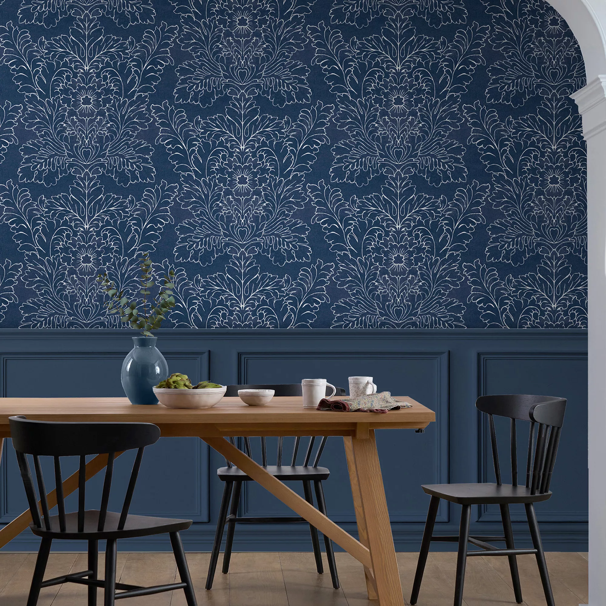 Laura Ashley Silchester Blue Contemporary Smooth Wallpaper 7 Laura Ashley Silchester Blue Contemporary Smooth Wallpaper - Image 5