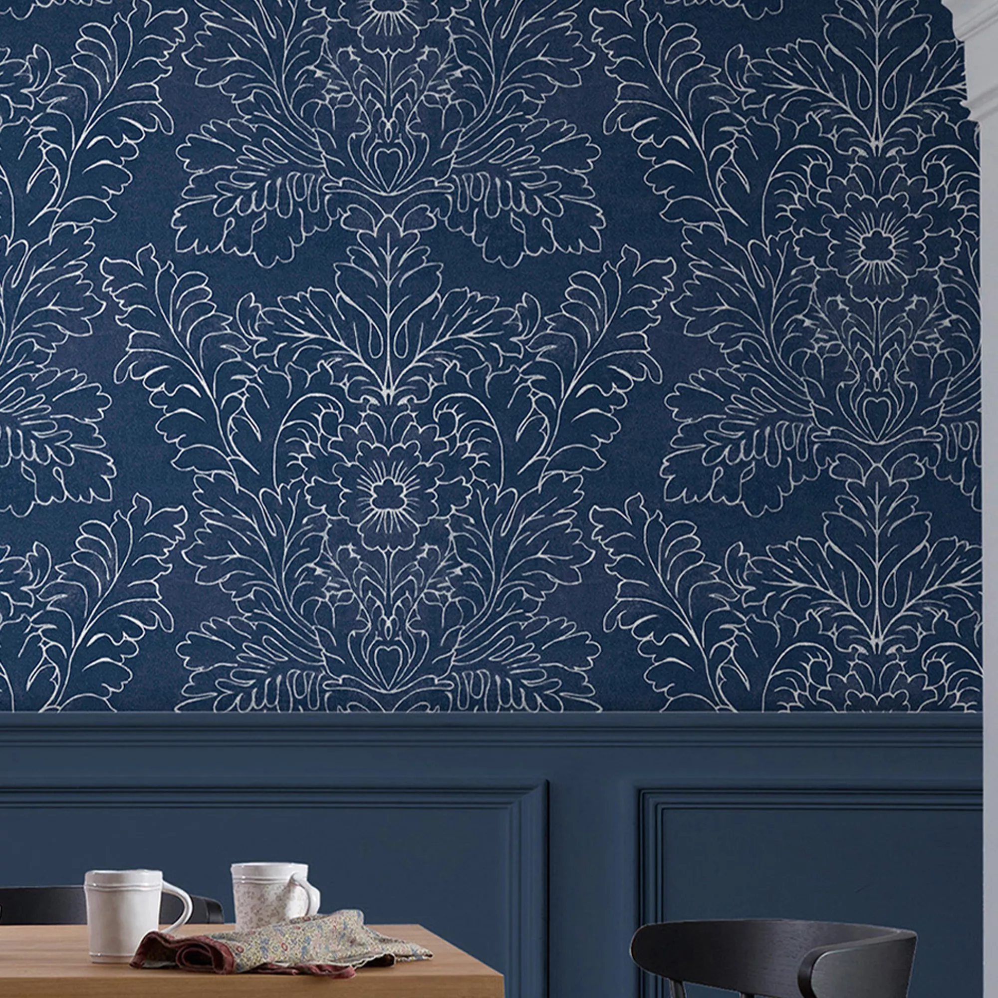Laura Ashley Silchester Blue Contemporary Smooth Wallpaper 8 Laura Ashley Silchester Blue Contemporary Smooth Wallpaper - Image 6