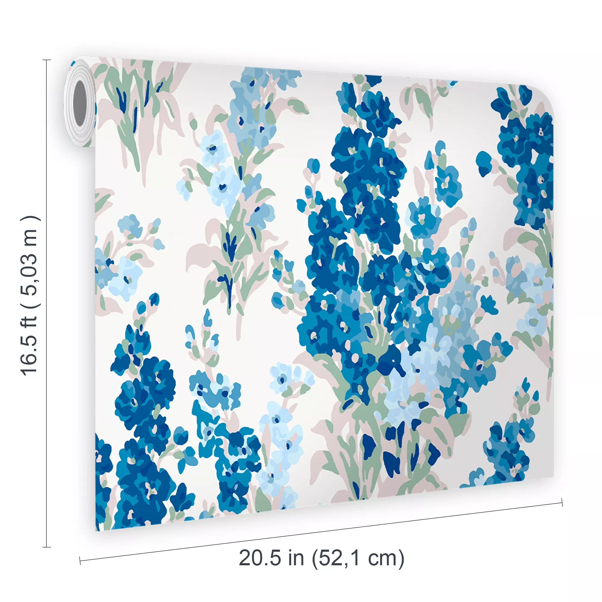 Laura Ashley Stocks Blue Sky Floral Smooth Wallpaper 7 Laura Ashley Stocks Blue Sky Floral Smooth Wallpaper - Image 5