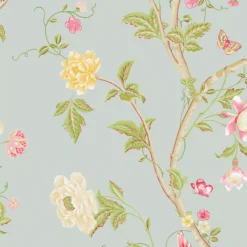 Laura Ashley Summer Palace Duck Egg Floral Smooth Wallpaper 10 Laura Ashley Summer Palace Duck Egg Floral Smooth Wallpaper -Trade Point Sale laura ashley summer palace duck egg floral smooth wallpaper5011583468205 37c bq