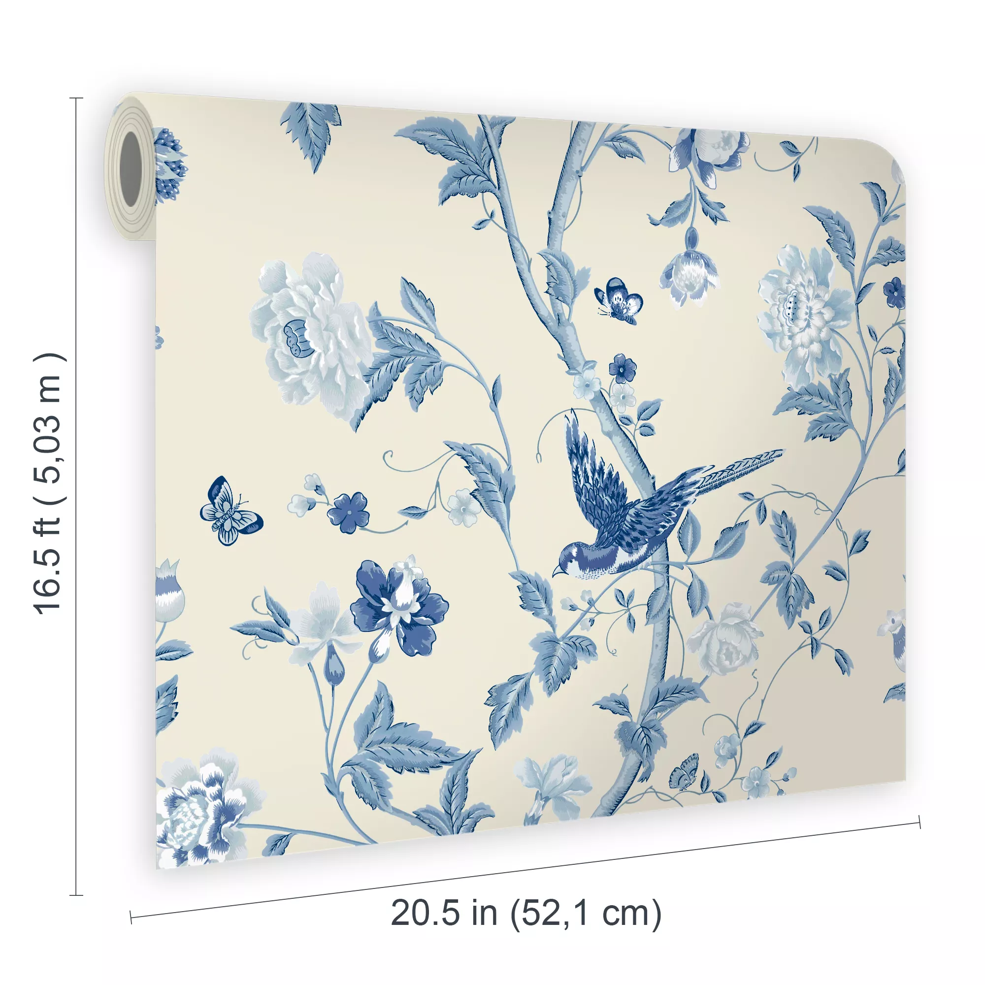 Laura Ashley Summer Palace Royal Blue Floral Smooth Wallpaper 8 Laura Ashley Summer Palace Royal Blue Floral Smooth Wallpaper - Image 6