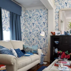 Laura Ashley Summer Palace Royal Blue Floral Smooth Wallpaper 11 Laura Ashley Summer Palace Royal Blue Floral Smooth Wallpaper -Trade Point Sale laura ashley summer palace royal blue floral smooth wallpaper5011583468144 20i bq