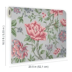 Laura Ashley Tapestry Slate Grey Floral Smooth Wallpaper -Trade Point Sale laura ashley tapestry slate grey floral smooth wallpaper5011583468687 02t bq