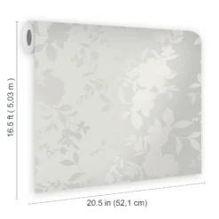 Laura Ashley Timeless Elegance Silver Floral Smooth Wallpaper -Trade Point Sale laura ashley timeless elegance silver floral smooth wallpaper5011583524352 02t bq