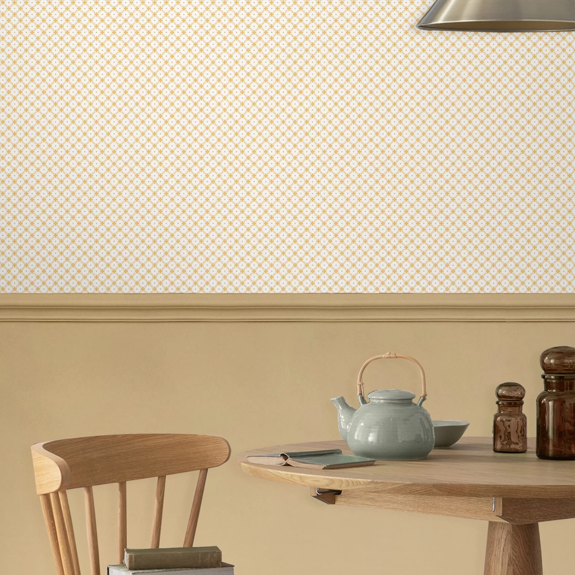 Laura Ashley Wickerwork Ochre Motif Smooth Wallpaper 7 Laura Ashley Wickerwork Ochre Motif Smooth Wallpaper - Image 5