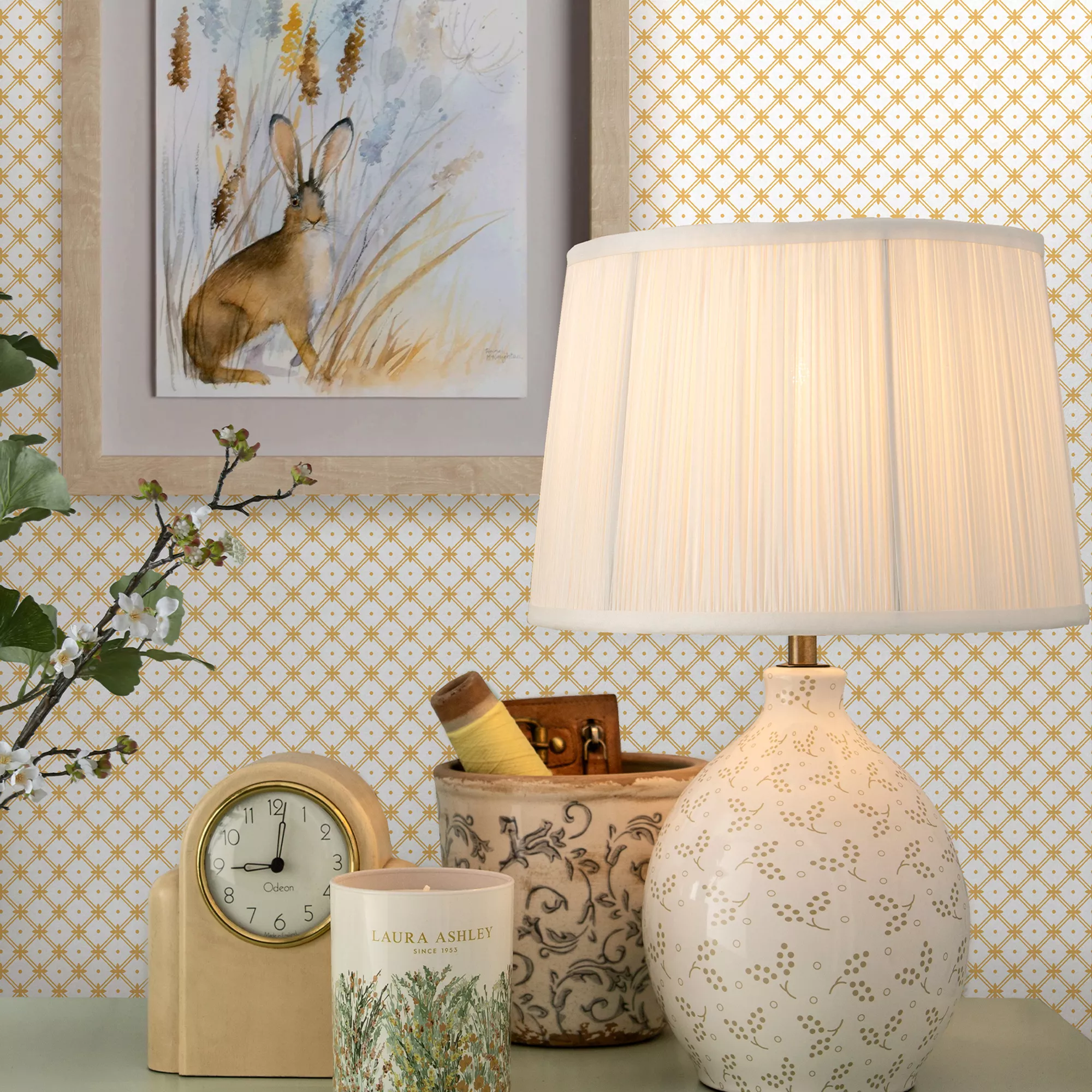Laura Ashley Wickerwork Ochre Motif Smooth Wallpaper 8 Laura Ashley Wickerwork Ochre Motif Smooth Wallpaper - Image 6