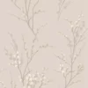 Laura Ashley Willow Dove Grey Floral Smooth Wallpaper
